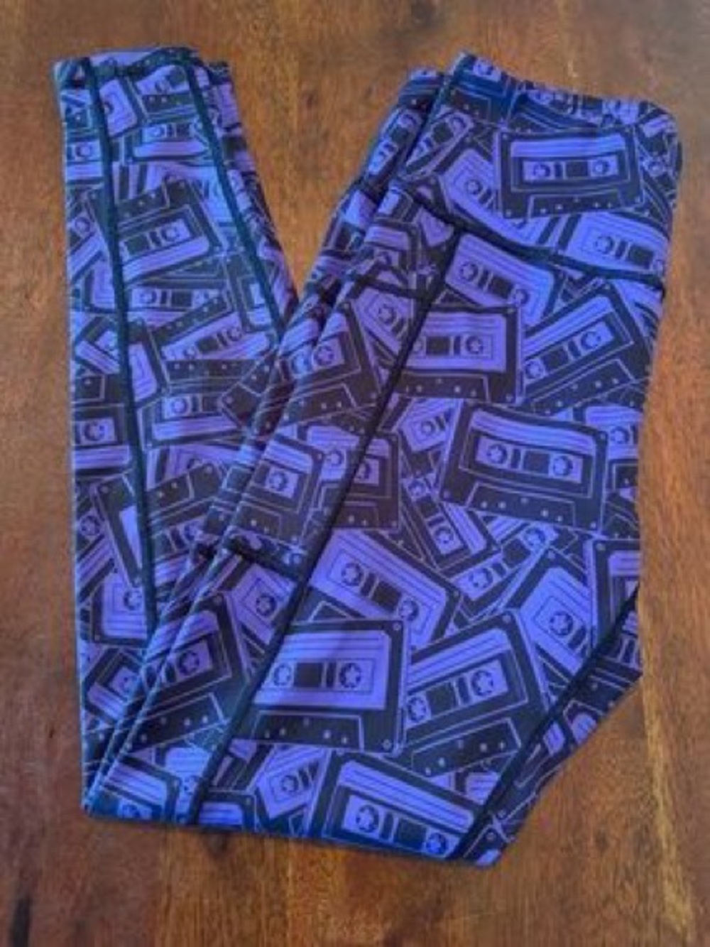 Constantly Varied Gear Purple Cassette Print Leggings